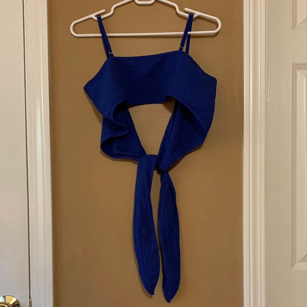 Stylish Blue Crop Top